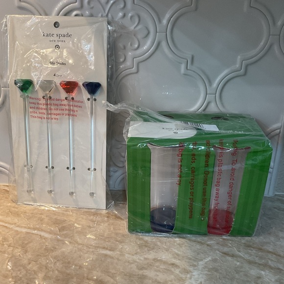 Kate Spade x Target Acrylic Highball
Drinkware & Gem Stir Sticks Set of 4 NWT - Picture 5 of 13